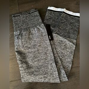 SoulCycle Women’s Black and Gray Leggings